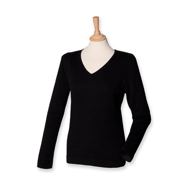 Ladies Lightweight V Neck Jumper