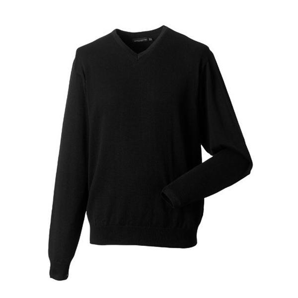 Herren Strick Pullover mit V-Ausschnitt